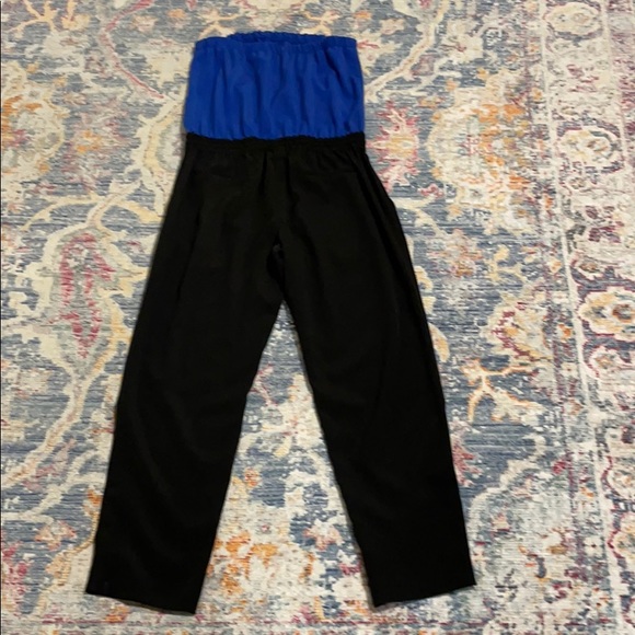 Two color cinched jumpsuit & adjustable strings - Picture 4 of 7